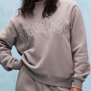 Parke Women's Crewneck Top in Gray